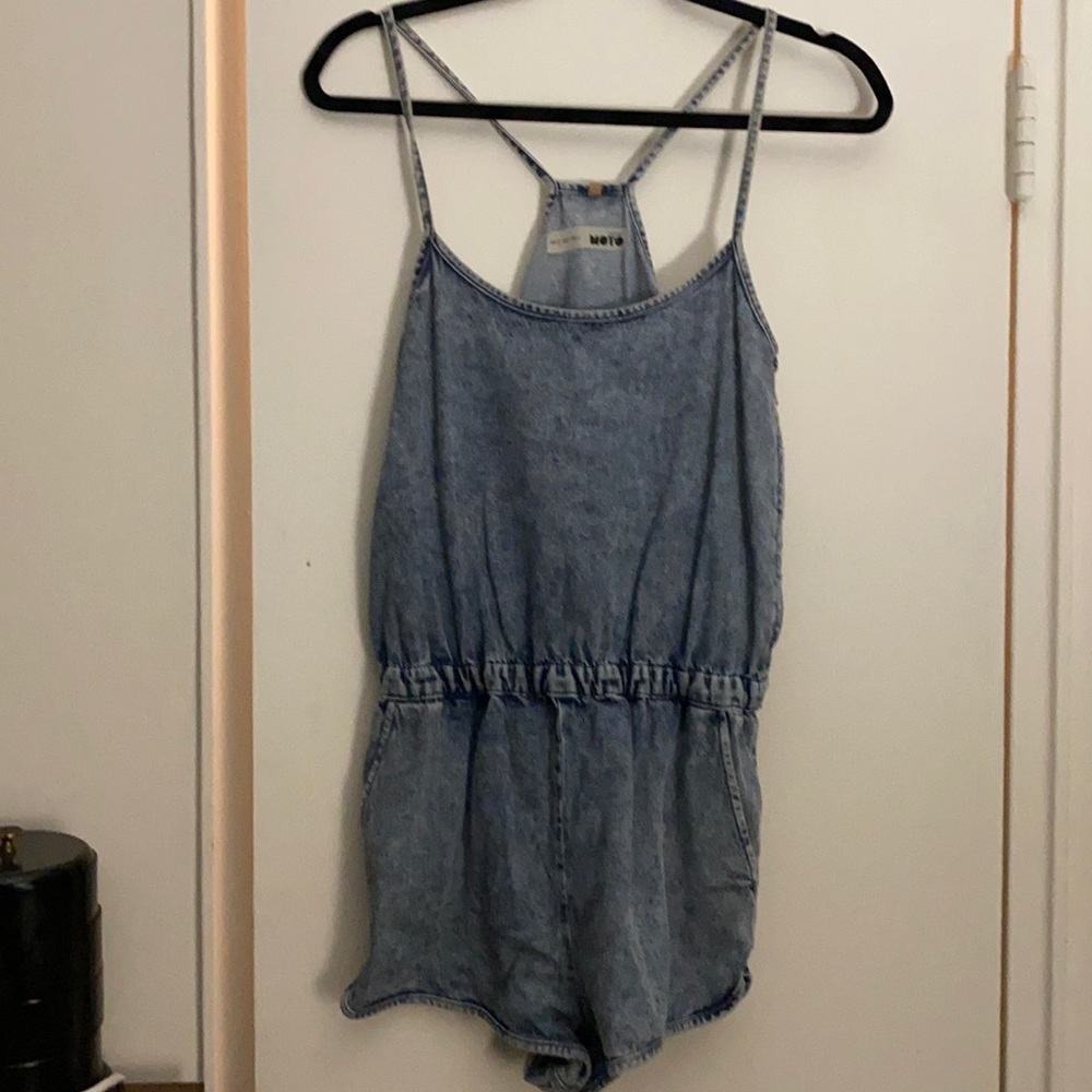 Denim romper